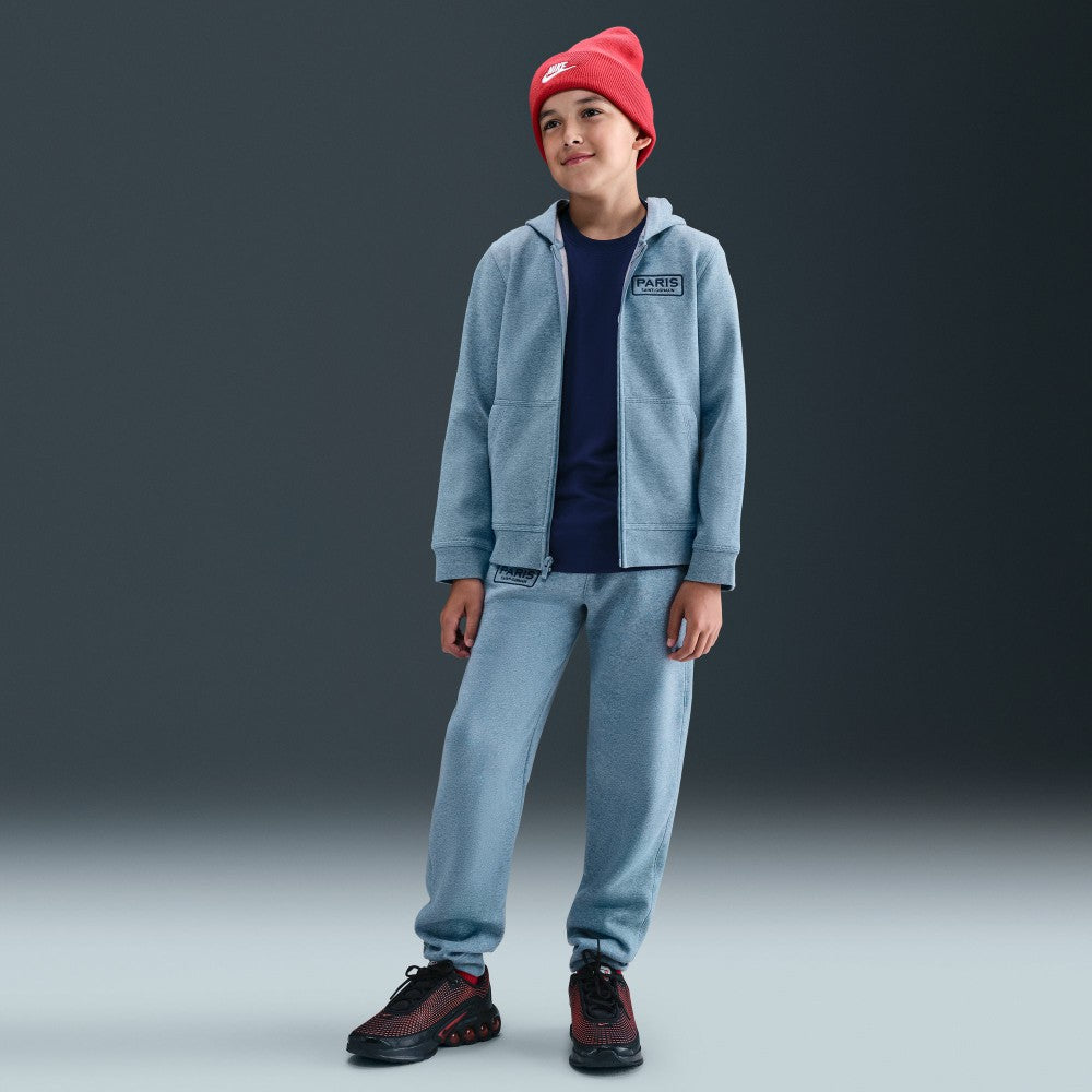 Nike - Paris Saint-Germain Youth Club Full-Zip Hoodie - Heather Blue
