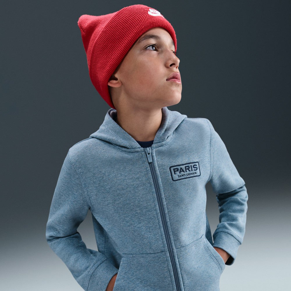 Nike - Paris Saint-Germain Youth Club Full-Zip Hoodie - Heather Blue