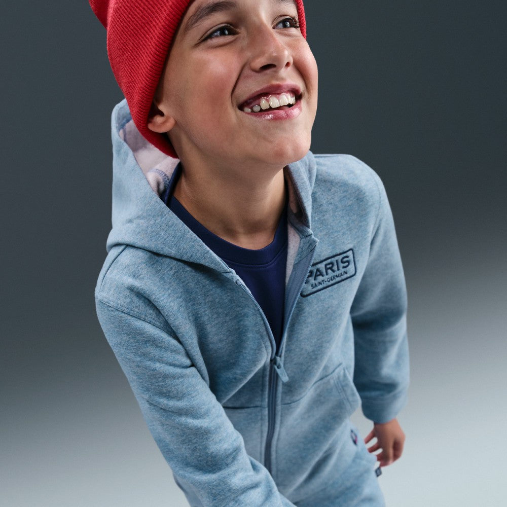 Nike - Paris Saint-Germain Youth Club Full-Zip Hoodie - Heather Blue