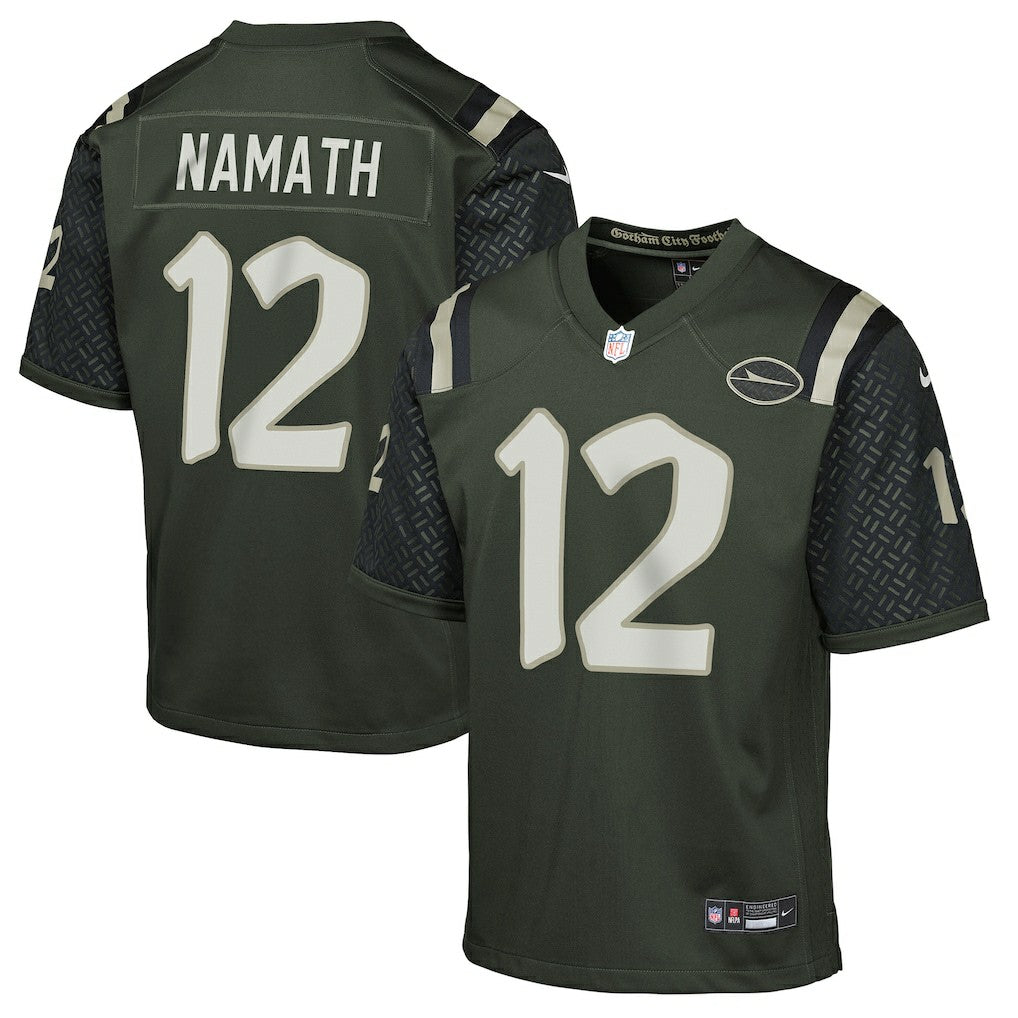 Joe Namath New York Jets Youth 2025 Rivalries Collection Retired Player Game Jersey - Gotham Green - Nike
