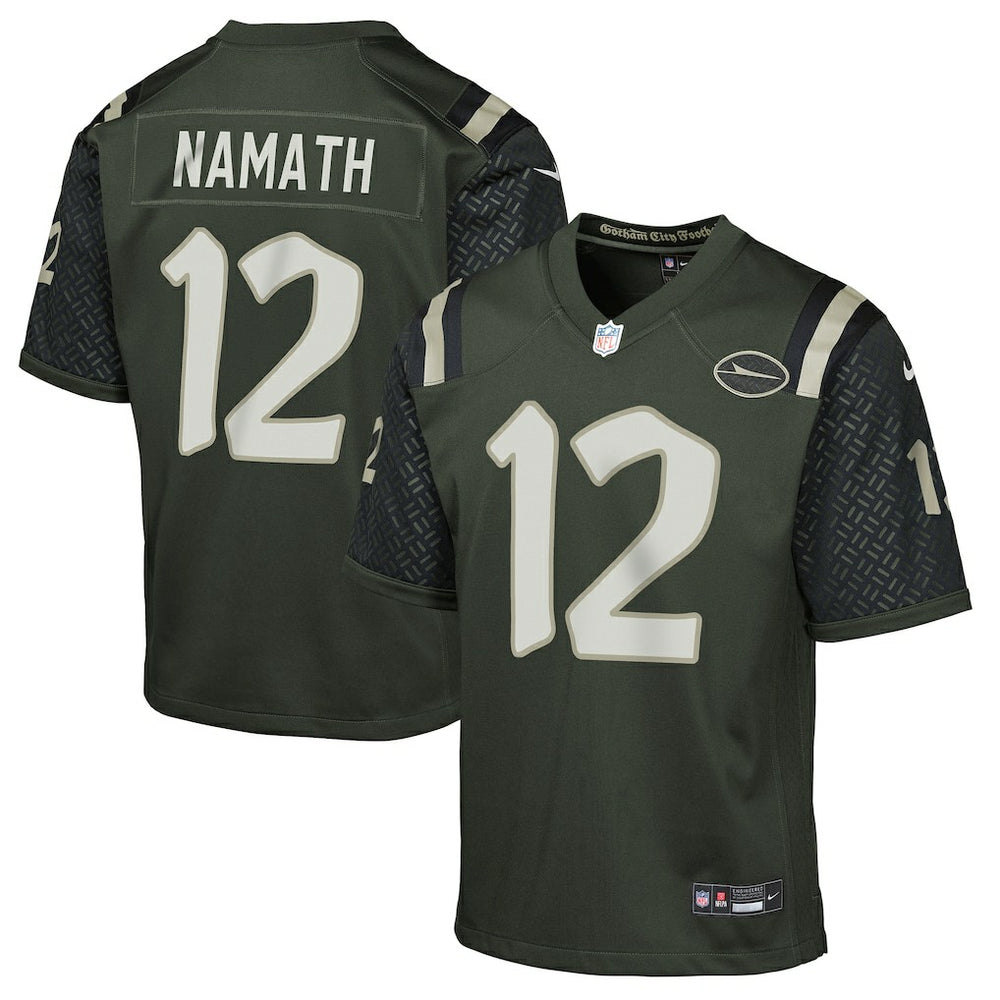 Joe Namath New York Jets Youth 2025 Rivalries Collection Retired Player Game Jersey - Gotham Green - Nike