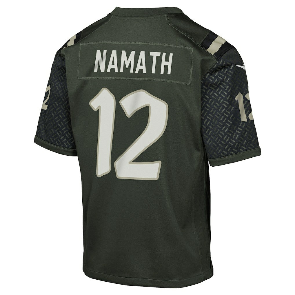 Joe Namath New York Jets Youth 2025 Rivalries Collection Retired Player Game Jersey - Gotham Green - Nike