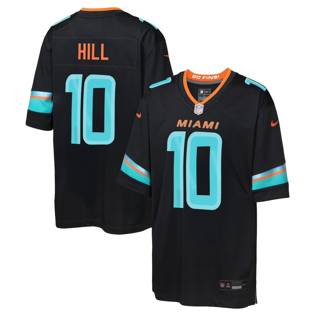Tyreek Hill Miami Dolphins Youth 2025 Rivalries Collection Game Jersey - Pitch Blue - Nike