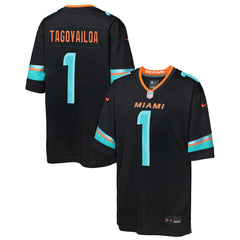 Tua Tagovailoa Miami Dolphins Youth 2025 Rivalries Collection Game Jersey - Pitch Blue - Nike