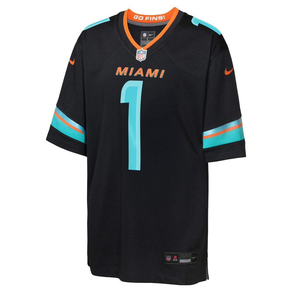 Tua Tagovailoa Miami Dolphins Youth 2025 Rivalries Collection Game Jersey - Pitch Blue - Nike
