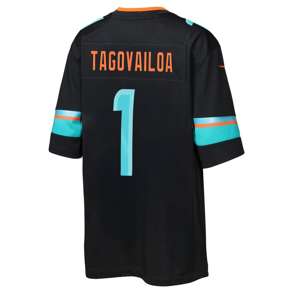 Tua Tagovailoa Miami Dolphins Youth 2025 Rivalries Collection Game Jersey - Pitch Blue - Nike