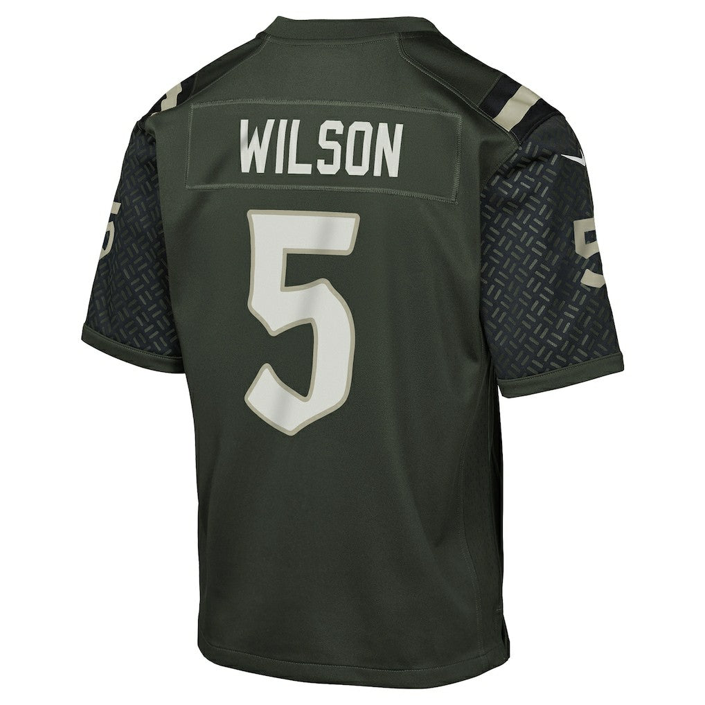Garrett Wilson New York Jets Youth 2025 Rivalries Collection Game Jersey - Gotham Green - Nike