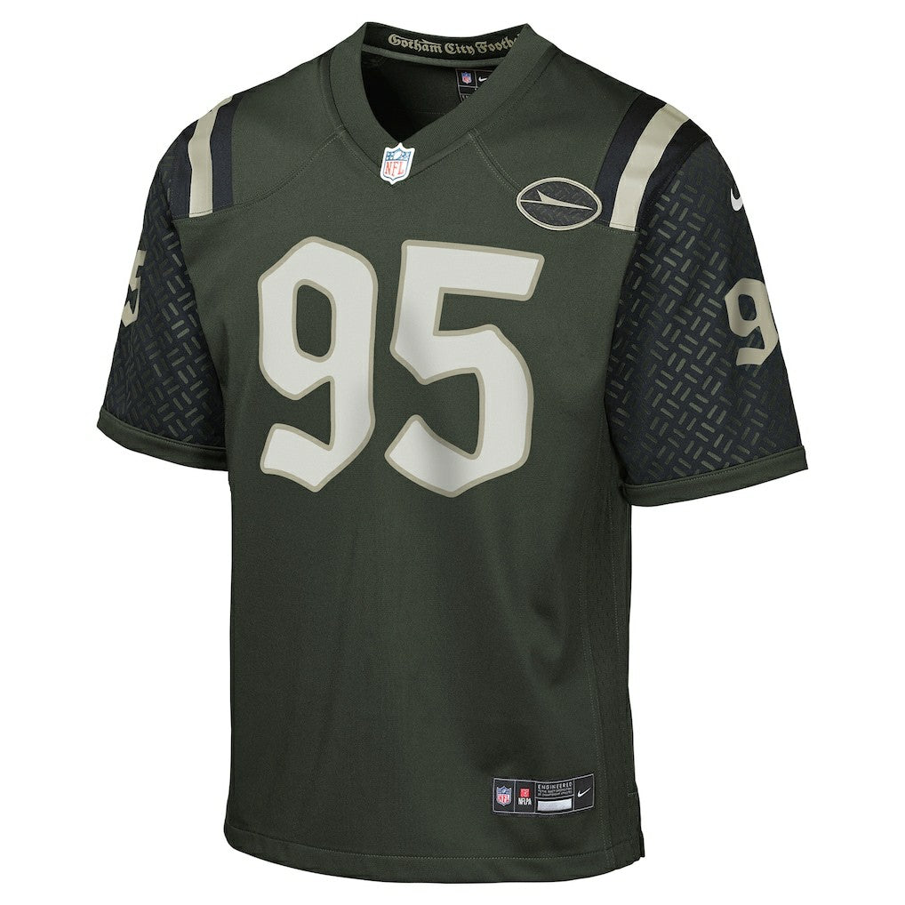 Quinnen Williams New York Jets Youth 2025 Rivalries Collection Game Jersey - Gotham Green - Nike