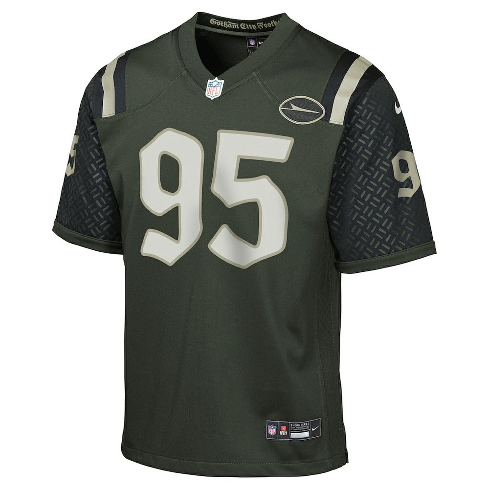 Quinnen Williams New York Jets Youth 2025 Rivalries Collection Game Jersey - Gotham Green - Nike