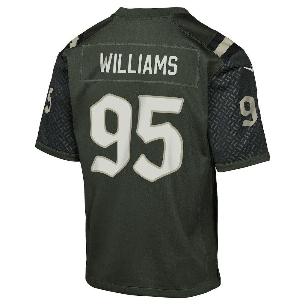 Quinnen Williams New York Jets Youth 2025 Rivalries Collection Game Jersey - Gotham Green - Nike