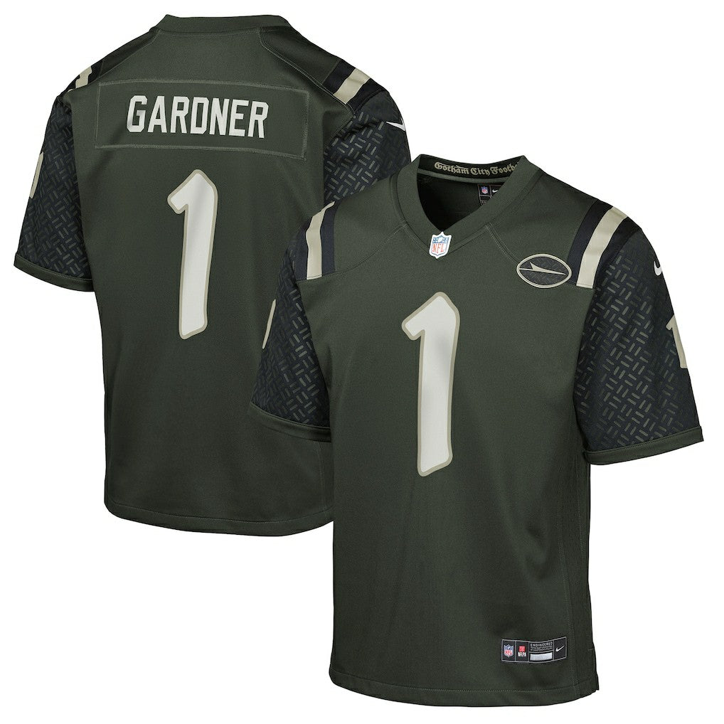 Ahmad Sauce Gardner New York Jets Youth 2025 Rivalries Collection Game Jersey - Gotham Green - Nike