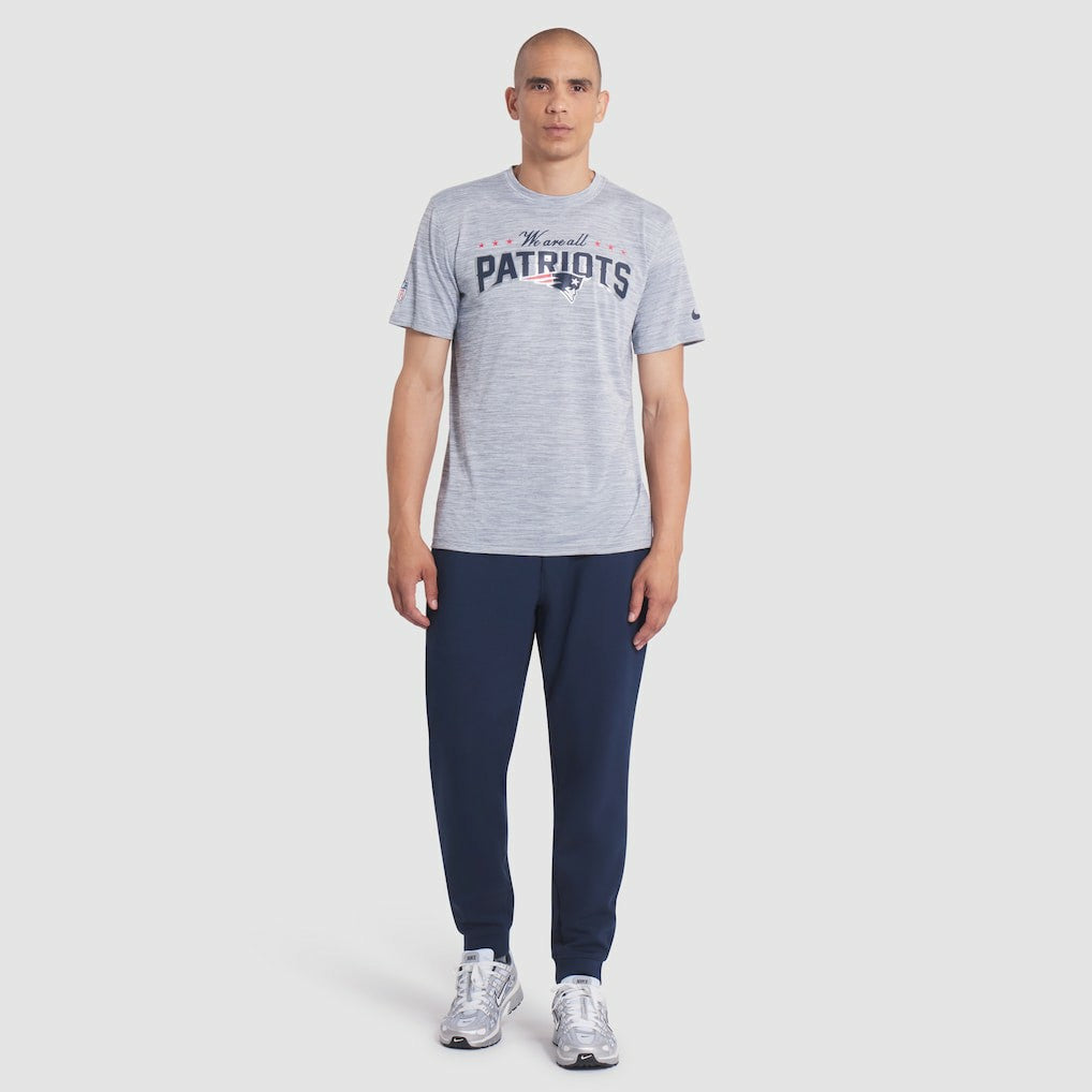 New England Patriots 2025 Rivalries Collection Sideline Velocity Dri-FIT T-Shirt - Silver - Nike