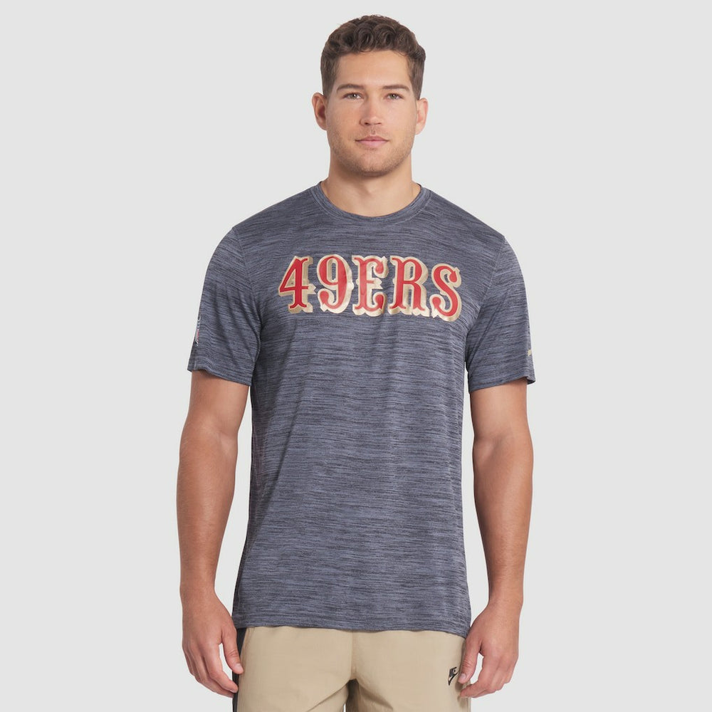 San Francisco 49ers 2025 Rivalries Collection Sideline Velocity Dri-FIT T-Shirt - Black - Nike