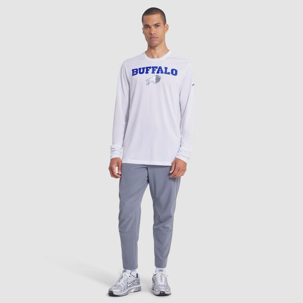Buffalo Bills 2025 Rivalries Collection Sideline Legend Dri-FIT Long Sleeve T-Shirt - White - Nike
