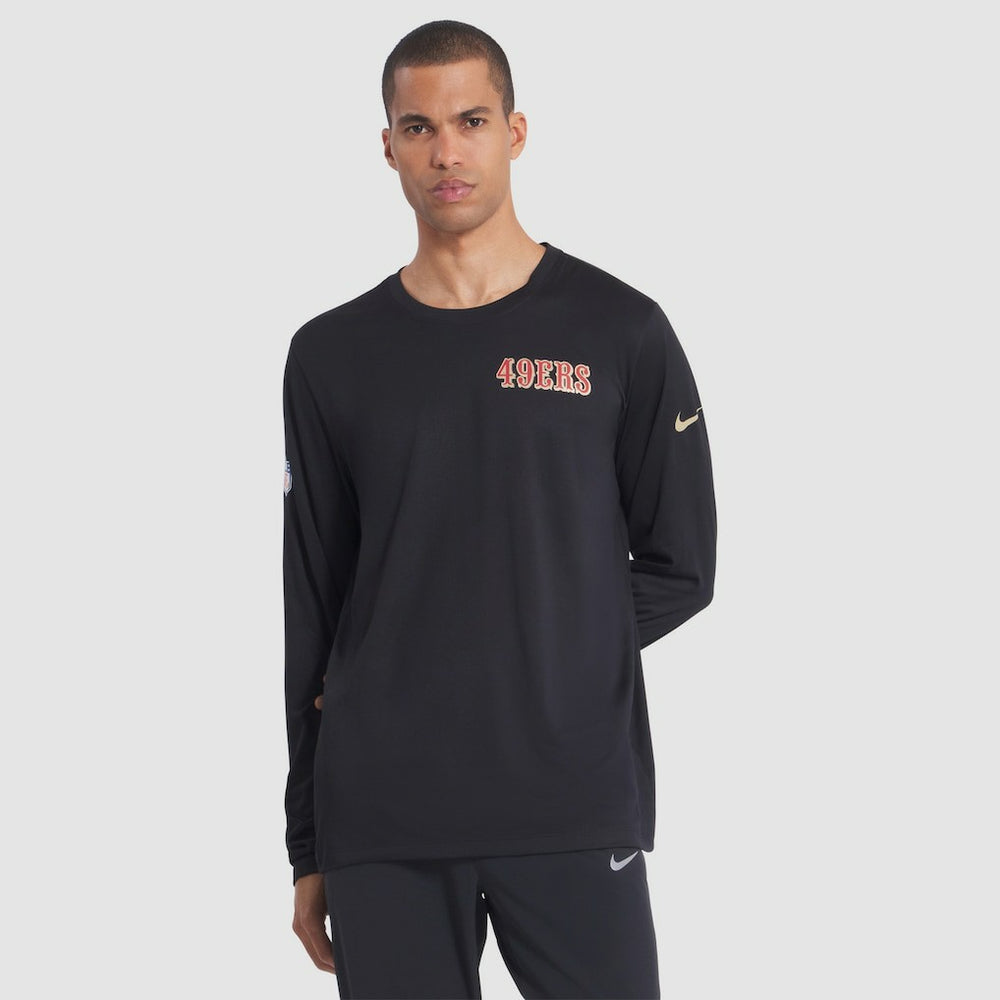 San Francisco 49ers 2025 Rivalries Collection Sideline Legend Dri-FIT Long Sleeve T-Shirt - Black - Nike