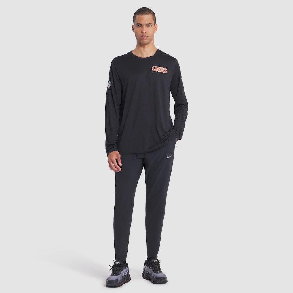 San Francisco 49ers 2025 Rivalries Collection Sideline Legend Dri-FIT Long Sleeve T-Shirt - Black - Nike