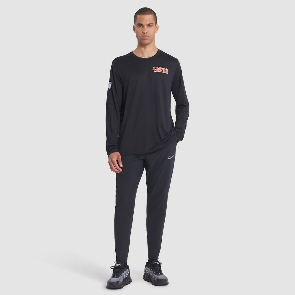 San Francisco 49ers 2025 Rivalries Collection Sideline Legend Dri-FIT Long Sleeve T-Shirt - Black - Nike