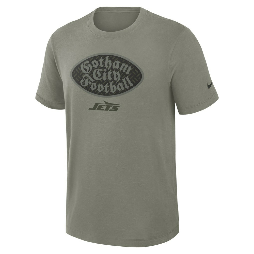 New York Jets 2025 Rivalries Collection Slub Dri-FIT T-Shirt - Dark Stucco - Nike