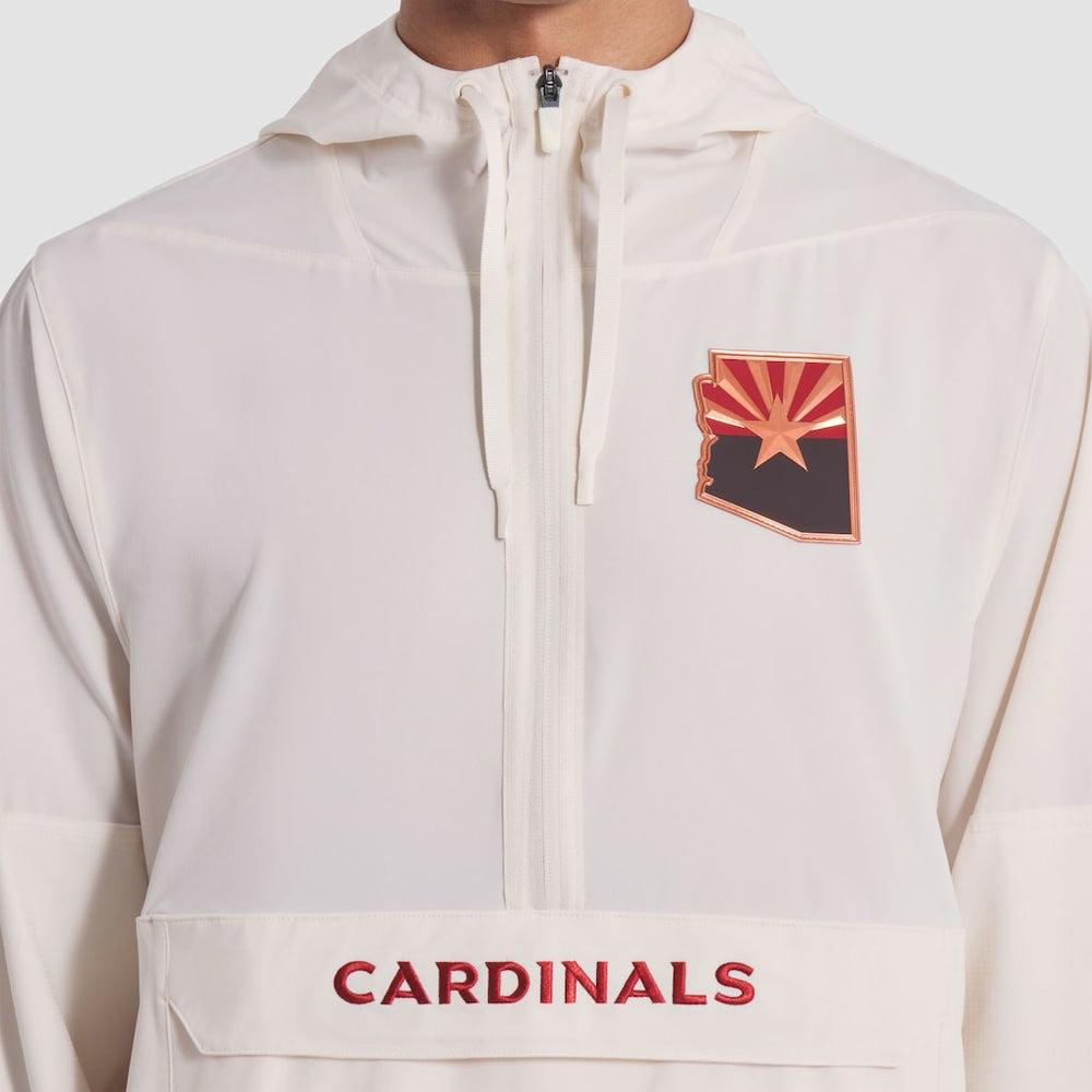 Arizona Cardinals 2025 Rivalries Collection Sideline Anorak Half-Zip Hoodie Jacket - Natural - Nike