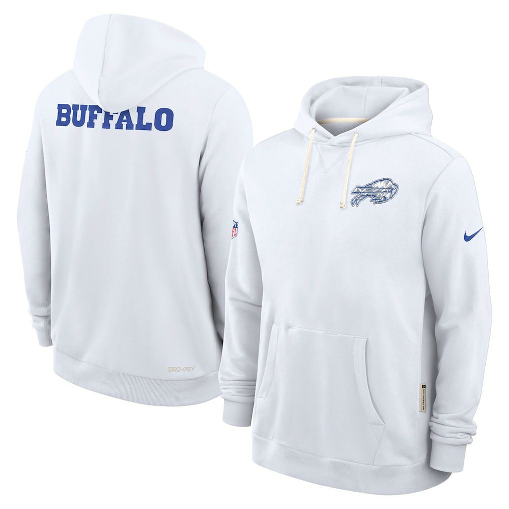 Buffalo Bills 2025 Rivalries Collection Standard Issue Sideline Dri-FIT Hoodie - White - Nike