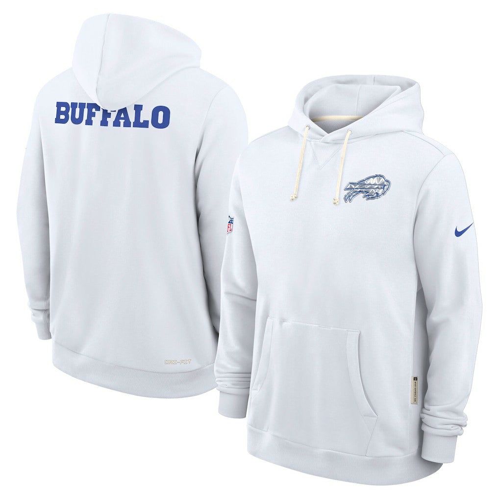 Buffalo Bills 2025 Rivalries Collection Standard Issue Sideline Dri-FIT Hoodie - White - Nike