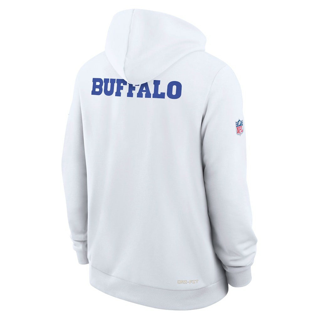 Buffalo Bills 2025 Rivalries Collection Standard Issue Sideline Dri-FIT Hoodie - White - Nike