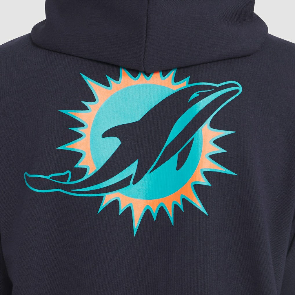 Miami Dolphins 2025 Rivalries Collection Standard Issue Sideline Dri-FIT Hoodie - Pitch Blue - Nike
