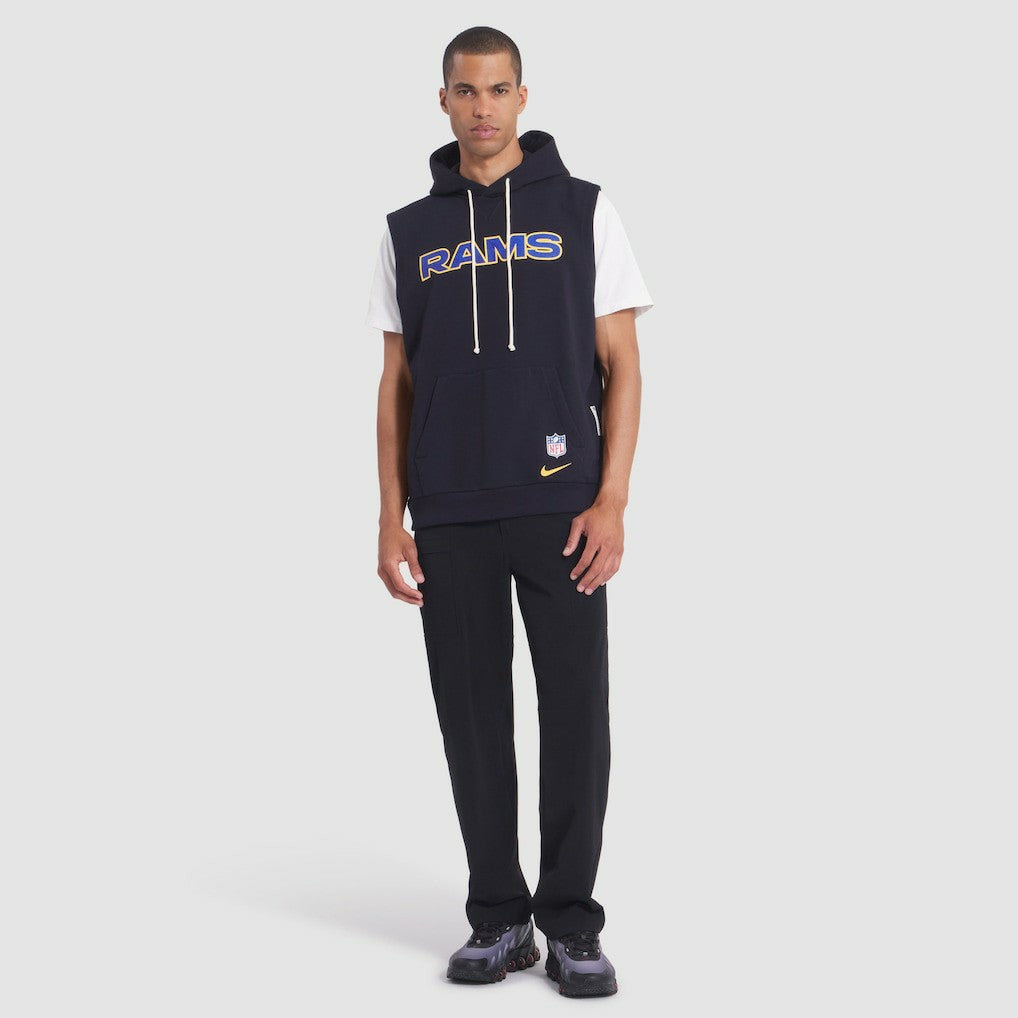 Los Angeles Rams 2025 Rivalries Collection Standard Issue Sideline Dri-FIT Sleeveless Hoodie - Midnight Blue - Nike