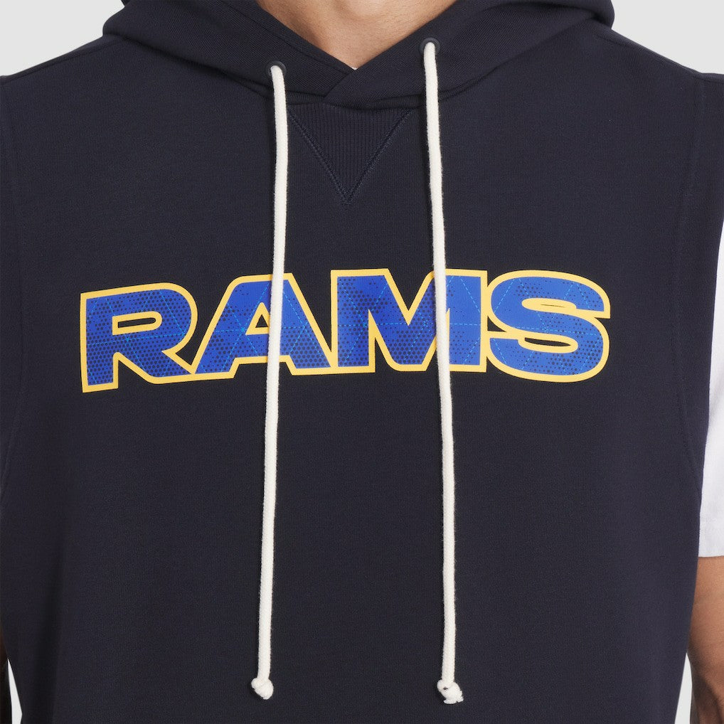 Los Angeles Rams 2025 Rivalries Collection Standard Issue Sideline Dri-FIT Sleeveless Hoodie - Midnight Blue - Nike