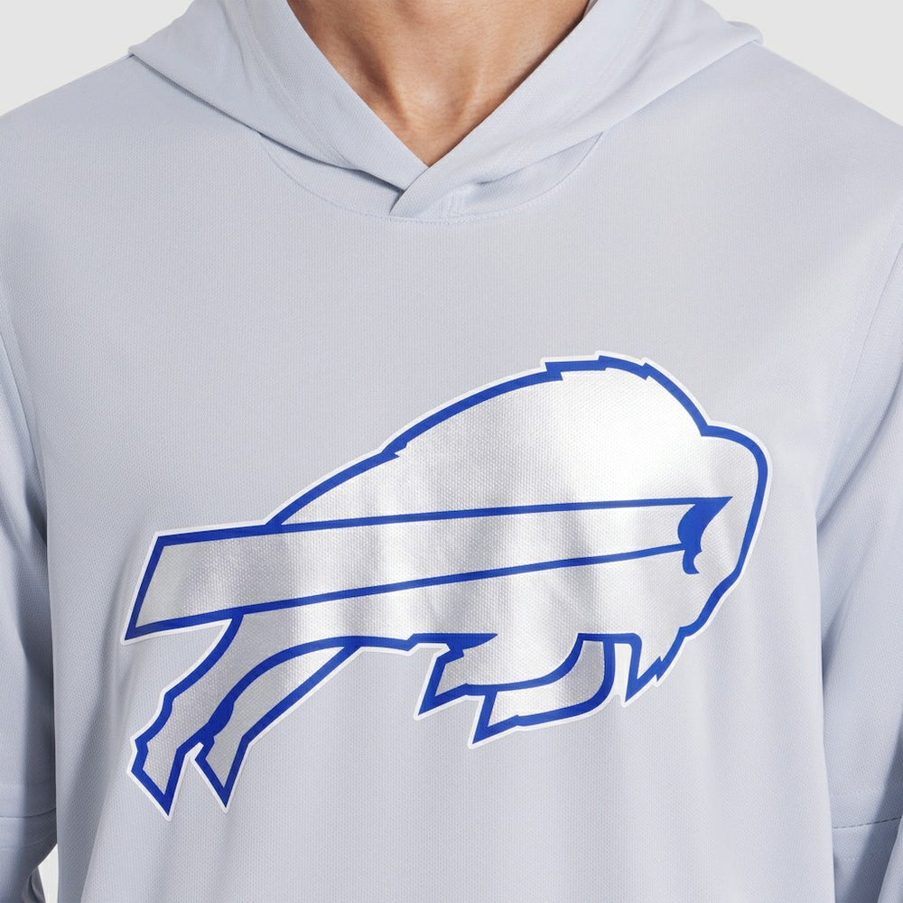 Buffalo Bills 2025 Rivalries Collection Sideline Dri-FIT Long Sleeve Hoodie T-Shirt - Silver - Nike