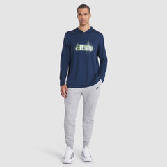 Seattle Seahawks 2025 Rivalries Collection Sideline Dri-FIT Long Sleeve Hoodie T-Shirt - College Navy - Nike