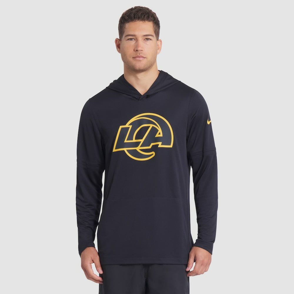 Los Angeles Rams 2025 Rivalries Collection Sideline Dri-FIT Long Sleeve Hoodie T-Shirt - Midnight Blue - Nike