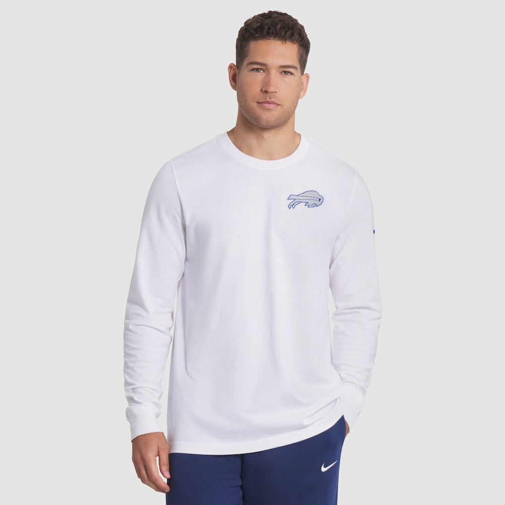 Buffalo Bills 2025 Rivalries Collection Essential Long Sleeve T-Shirt - White - Nike