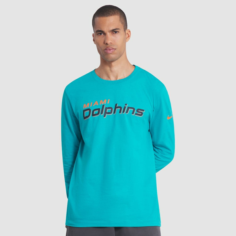Miami Dolphins 2025 Rivalries Collection Essential Long Sleeve T-Shirt - Turbo Green - Nike