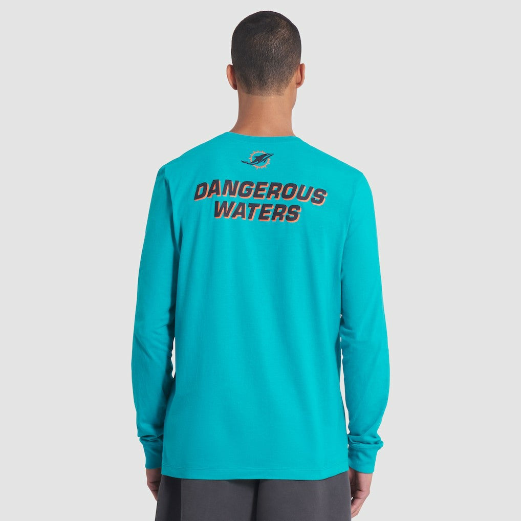 Miami Dolphins 2025 Rivalries Collection Essential Long Sleeve T-Shirt - Turbo Green - Nike