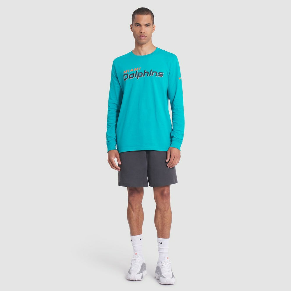 Miami Dolphins 2025 Rivalries Collection Essential Long Sleeve T-Shirt - Turbo Green - Nike