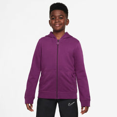 Nike - Barcelona Youth 2025/26 Club Full-Zip Hoodie - Purple