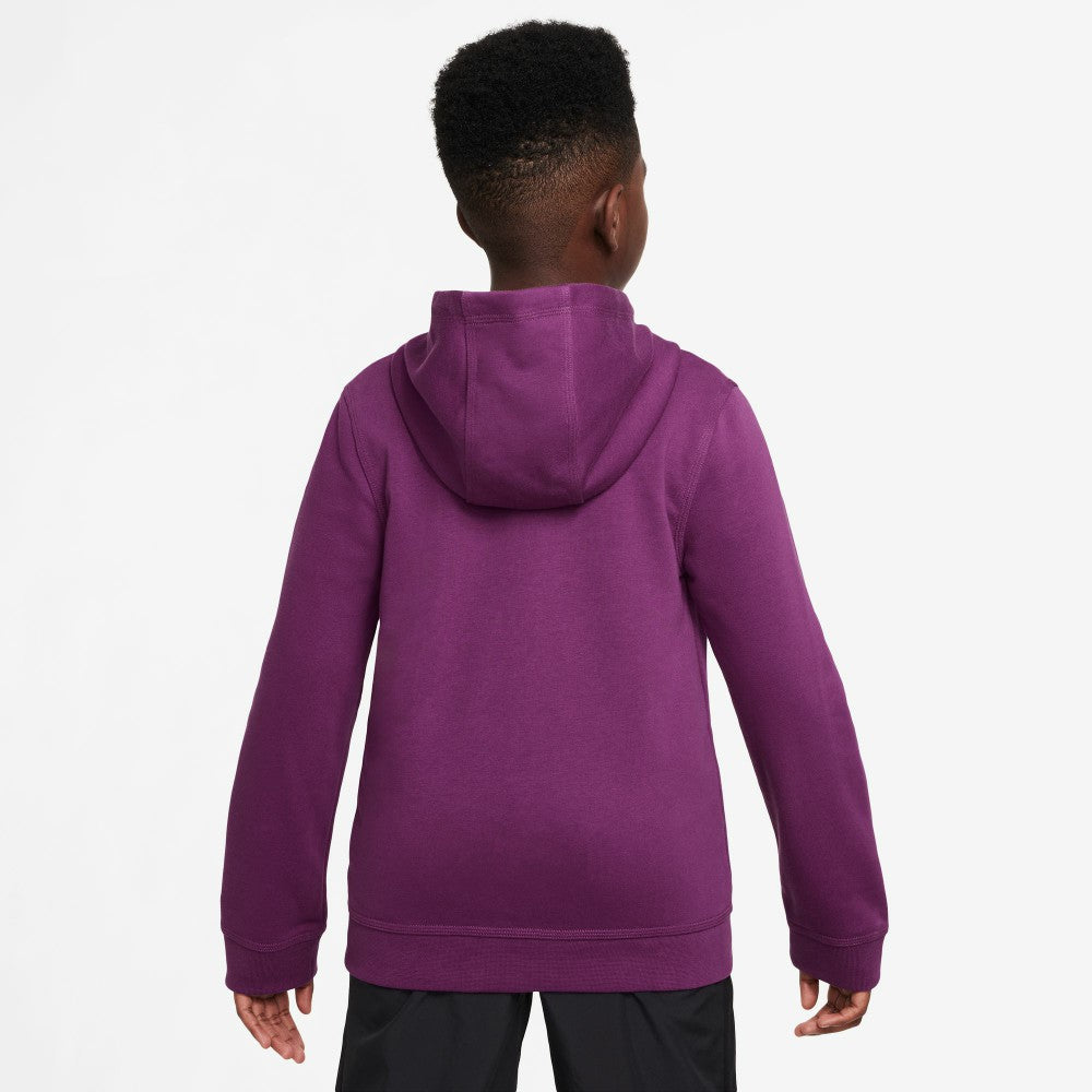Nike - Barcelona Youth 2025/26 Club Full-Zip Hoodie - Purple
