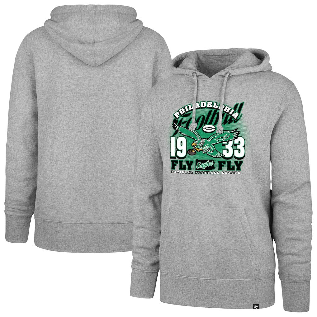 Philadelphia Eagles '47 Regional Headline Pullover Hoodie - Gray - 47 brand