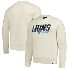 Detroit Lions '47 Locked In Headline Pullover Sweatshirt - Cream - 47 brand