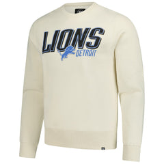 Detroit Lions '47 Locked In Headline Pullover Sweatshirt - Cream - 47 brand