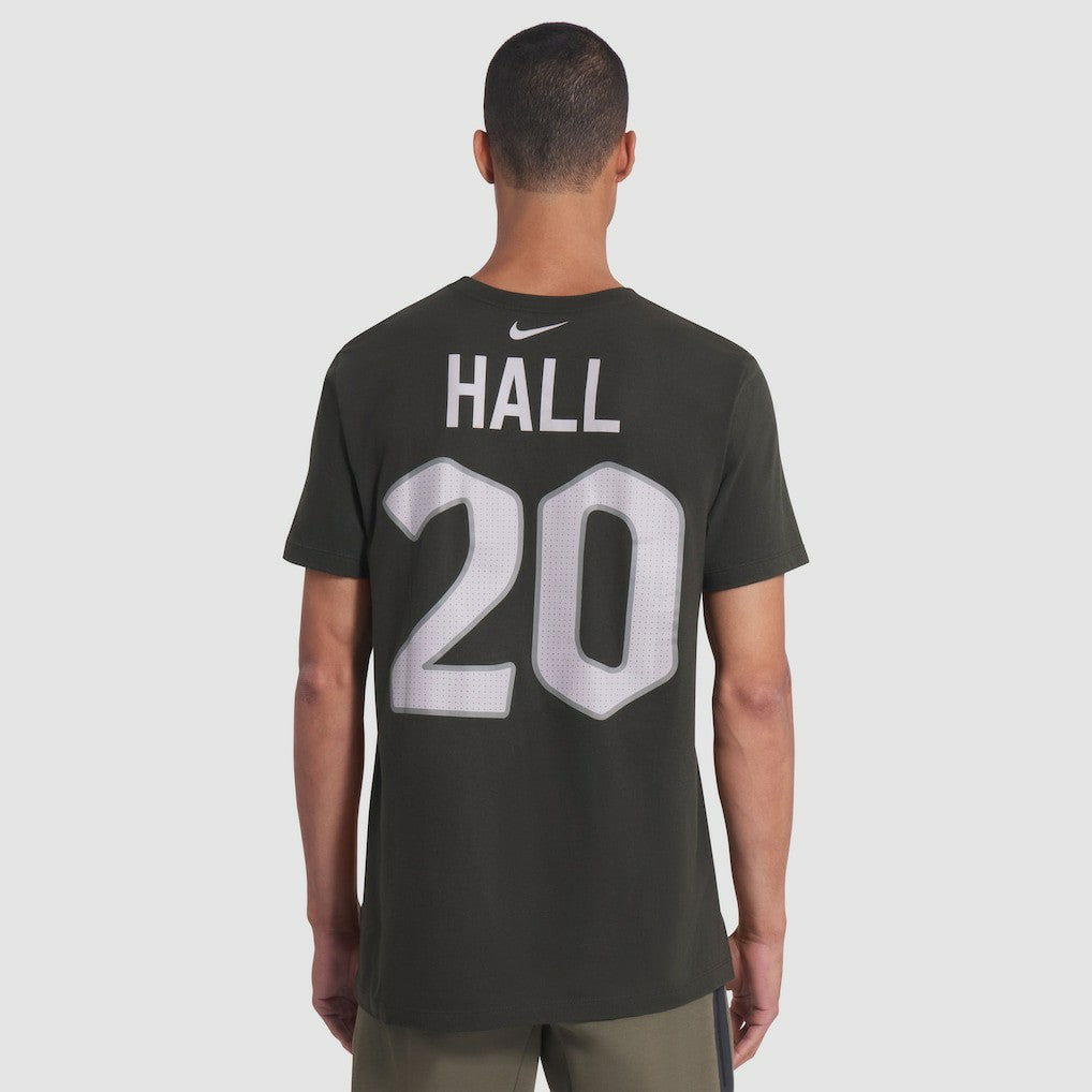 Breece Hall New York Jets 2025 Rivalries Collection Player Name & Number T-Shirt - Gotham Green - Nike