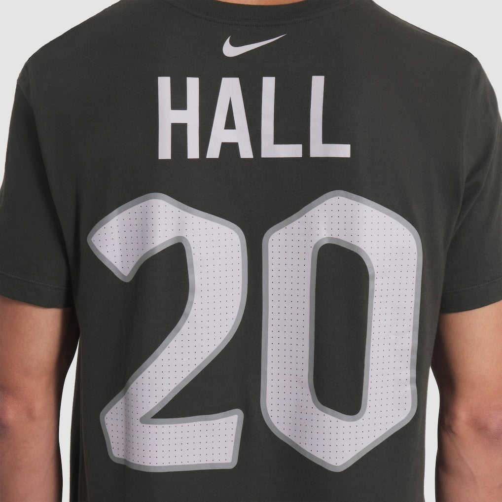 Breece Hall New York Jets 2025 Rivalries Collection Player Name & Number T-Shirt - Gotham Green - Nike