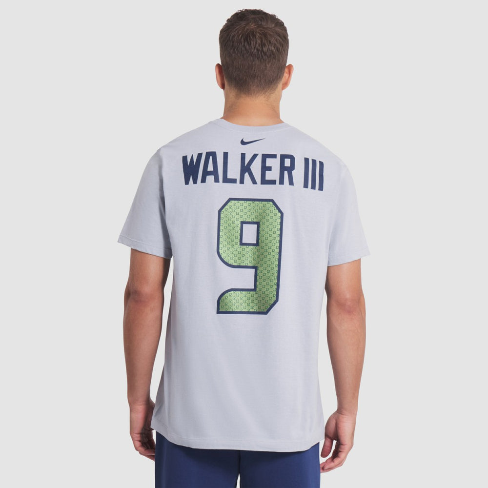 Kenneth Walker III Seattle Seahawks 2025 Rivalries Collection Player Name & Number T-Shirt - Wolf Gray - Nike