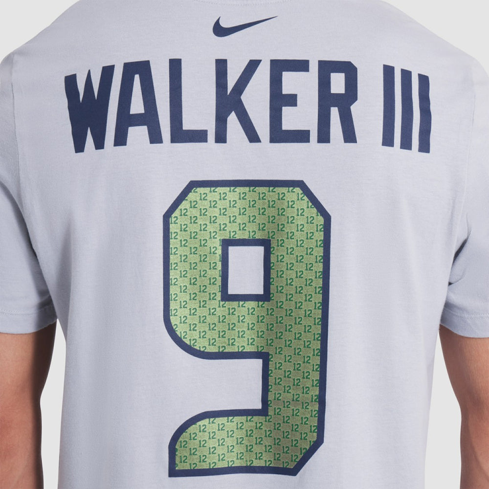 Kenneth Walker III Seattle Seahawks 2025 Rivalries Collection Player Name & Number T-Shirt - Wolf Gray - Nike