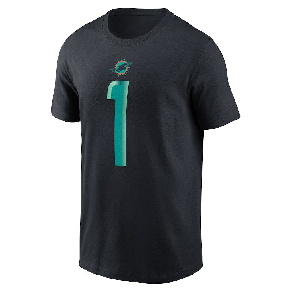 Tua Tagovailoa Miami Dolphins 2025 Rivalries Collection Player Name & Number T-Shirt - Pitch Blue - Nike