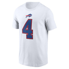 James Cook III Buffalo Bills Player Name & Number T-Shirt - White - Nike