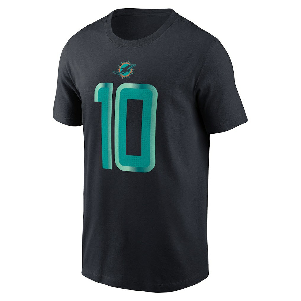 Tyreek Hill Miami Dolphins 2025 Rivalries Collection Player Name & Number T-Shirt - Pitch Blue - Nike