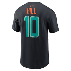 Tyreek Hill Miami Dolphins 2025 Rivalries Collection Player Name & Number T-Shirt - Pitch Blue - Nike