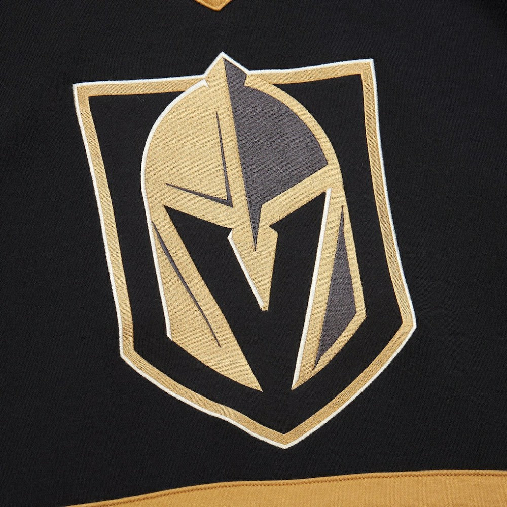 Vegas Golden Knights Mitchell & Ness Women's Heritage Lace-Up Pullover Sweatshirt - Black | NHL on sale